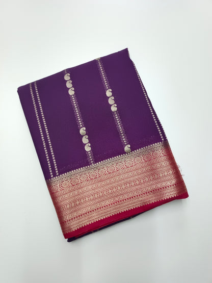 SEMI CREPE SAREE