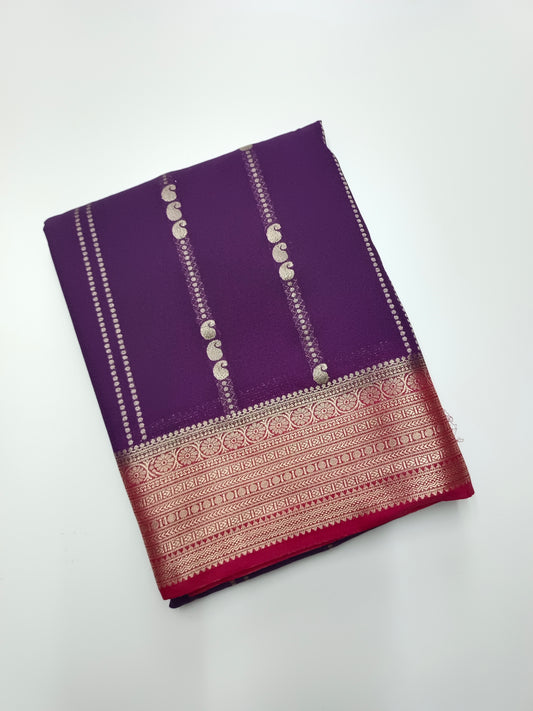 SEMI CREPE SAREE