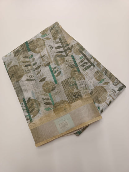 FANCY LINEN SAREE - B S CHANNABASAPPA & SONS