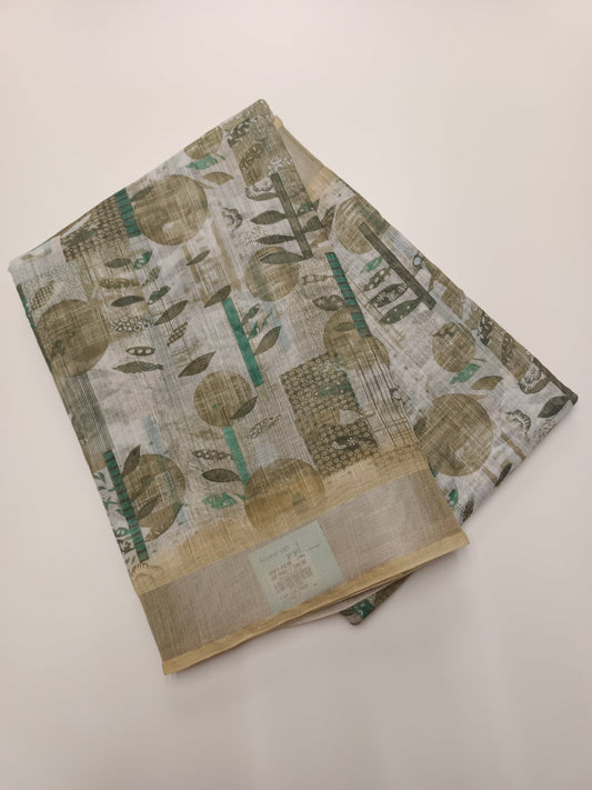 FANCY LINEN SAREE
