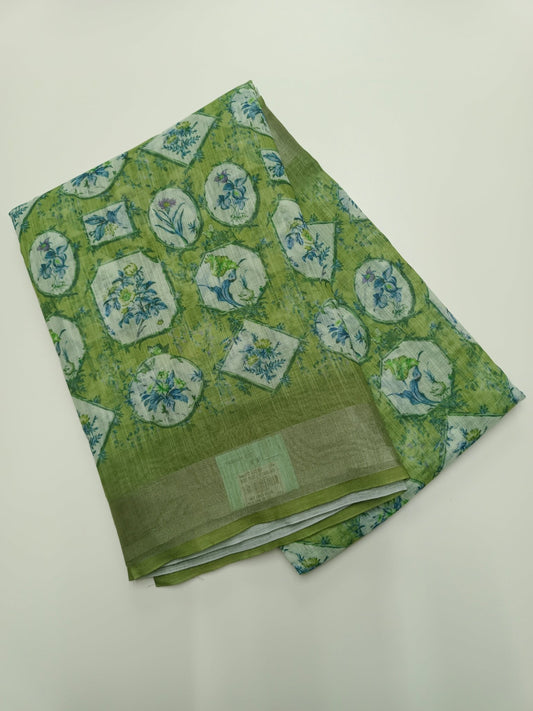 FANCY LINEN SAREE