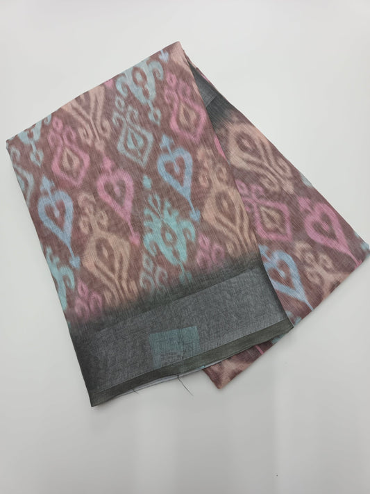 FANCY LINEN SAREE