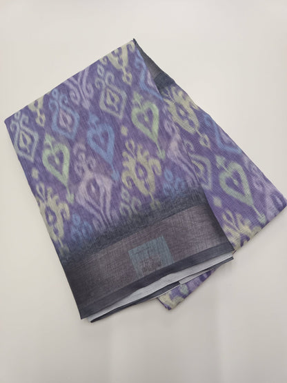 FANCY LINEN SAREE - B S CHANNABASAPPA & SONS