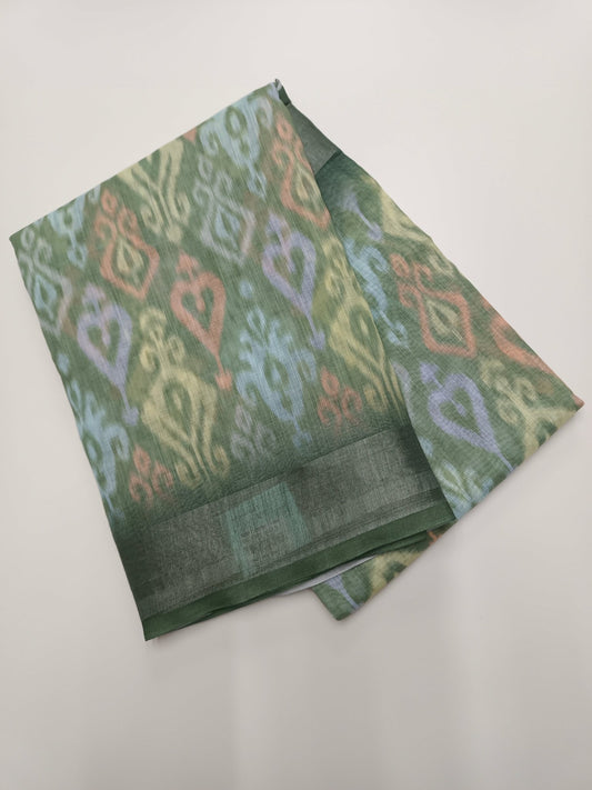 FANCY LINEN SAREE