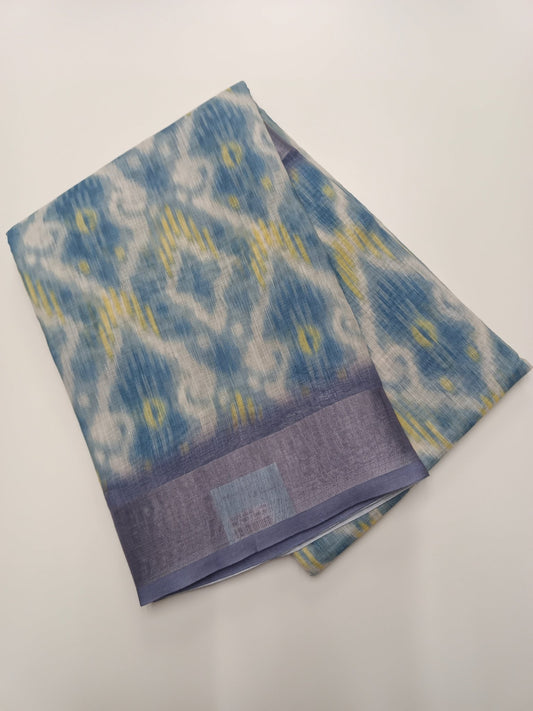 FANCY LINEN SAREE