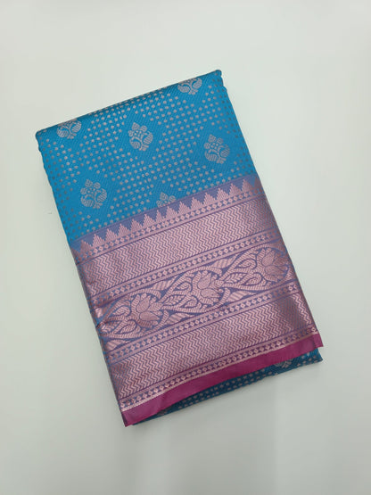 FANCY BROCADE SAREE - B S CHANNABASAPPA & SONS