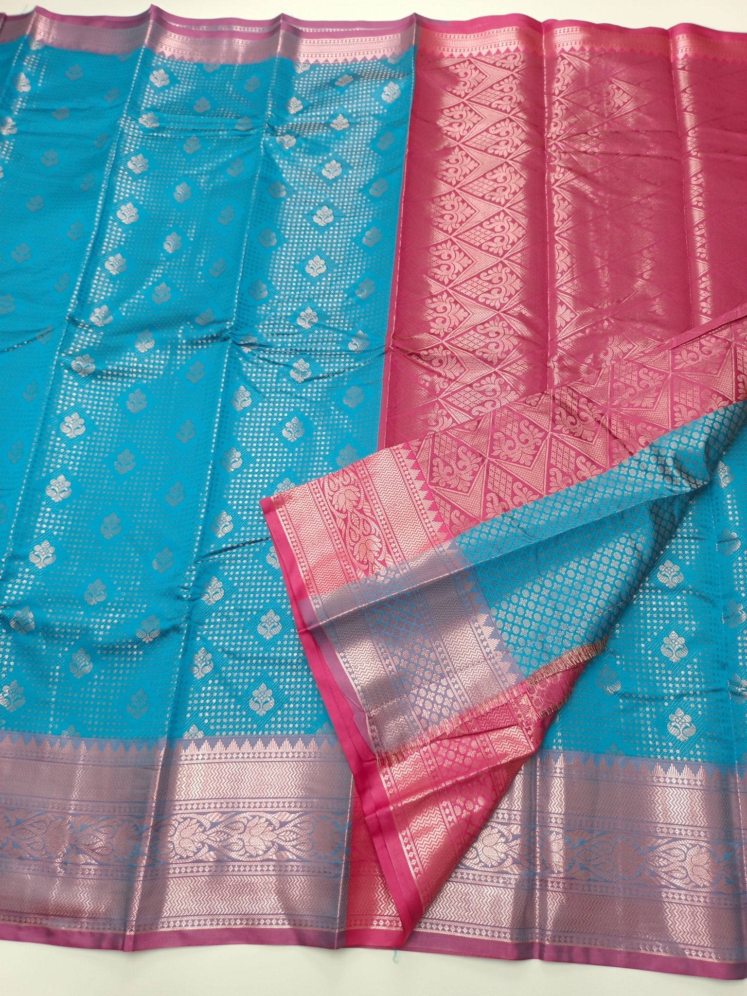 FANCY BROCADE SAREE - B S CHANNABASAPPA & SONS