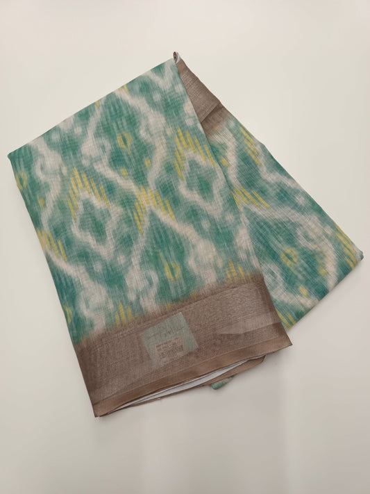 FANCY LINEN SAREE