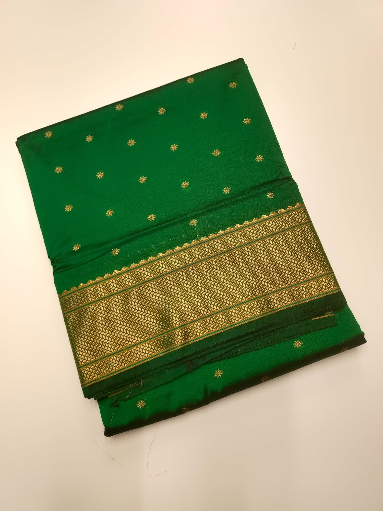 KANCHIPURAM SEMI PAITHANI 9 YARD SAREE - B S CHANNABASAPPA & SONS