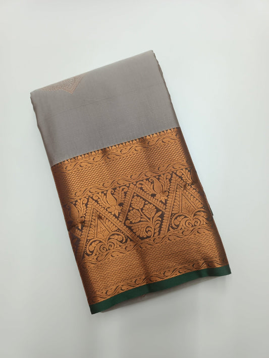 KANCHIPURAM SEMI SILK SAREE - B S CHANNABASAPPA & SONS