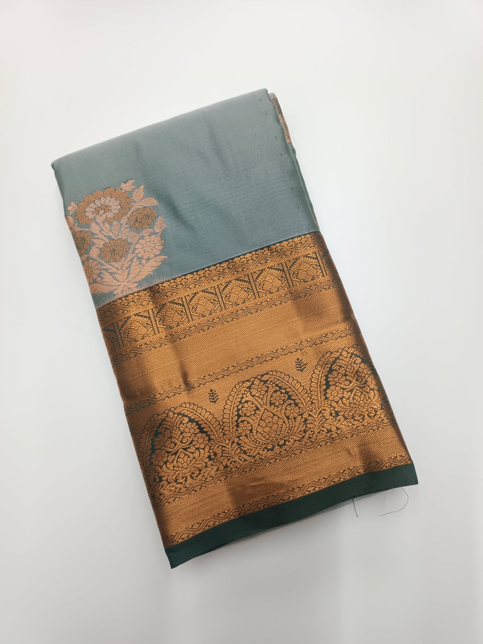 KANCHIPURAM SEMI SILK SAREE - B S CHANNABASAPPA & SONS