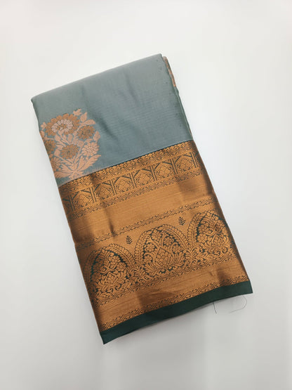 KANCHIPURAM SEMI SILK SAREE - B S CHANNABASAPPA & SONS