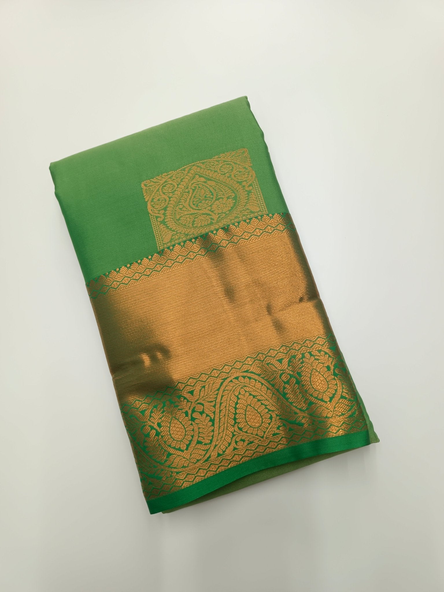 KANCHIPURAM SEMI SILK SAREE - B S CHANNABASAPPA & SONS