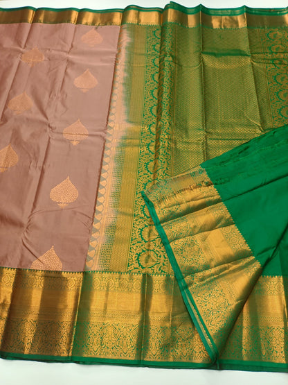 KANCHIPURAM SEMI SILK SAREE - B S CHANNABASAPPA & SONS