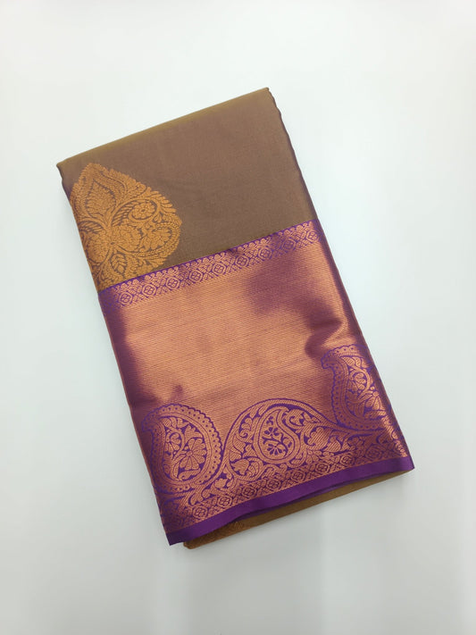 KANCHIPURAM SEMI SILK SAREE - B S CHANNABASAPPA & SONS