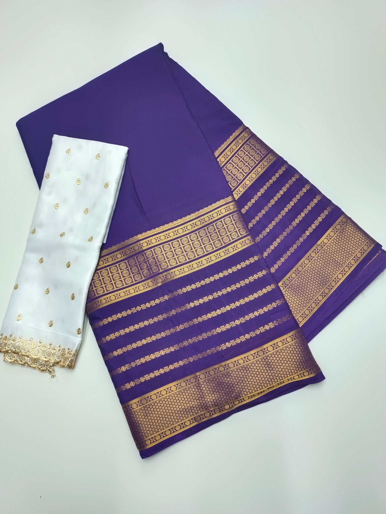 SEMI CREPE SILK SAREE - B S CHANNABASAPPA & SONS