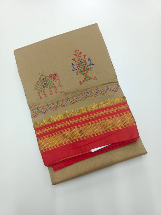 FANCY ILKAL COTTON SAREE - B S CHANNABASAPPA & SONS
