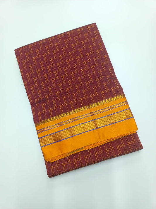 FANCY ILKAL COTTON SAREE - B S CHANNABASAPPA & SONS