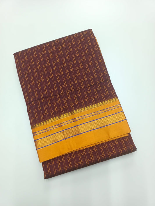 FANCY ILKAL COTTON SAREE - B S CHANNABASAPPA & SONS