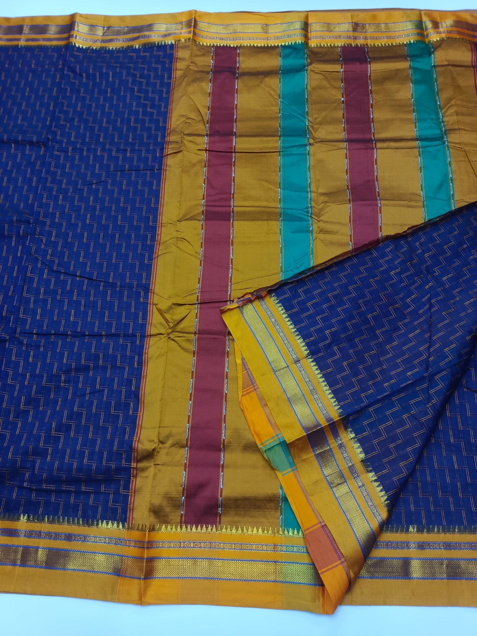 FANCY ILKAL COTTON SAREE - B S CHANNABASAPPA & SONS