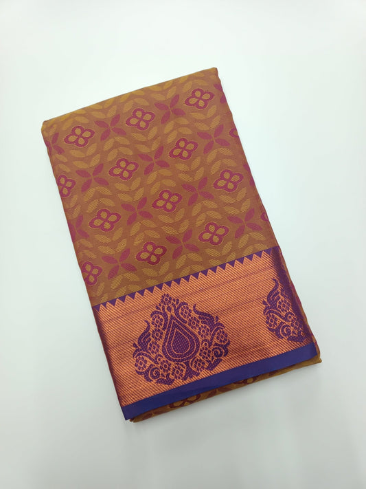 ART SILK EMBOSE SAREE - B S CHANNABASAPPA & SONS