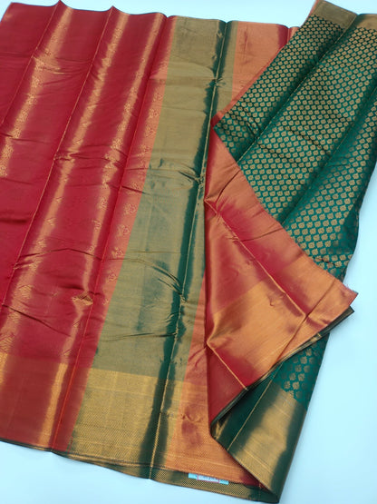 FANCY BROCADE SILK SAREE - B S CHANNABASAPPA & SONS