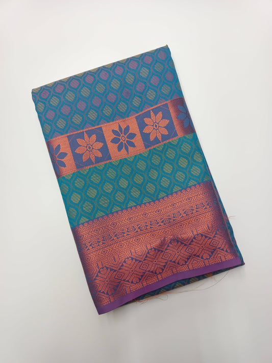 ART SILK EMBOSE SAREE - B S CHANNABASAPPA & SONS