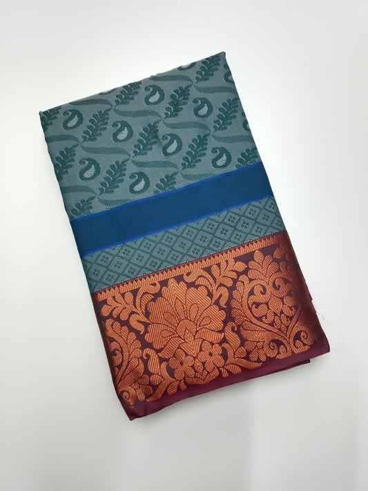 ART SILK EMBOSE SAREE - B S CHANNABASAPPA & SONS