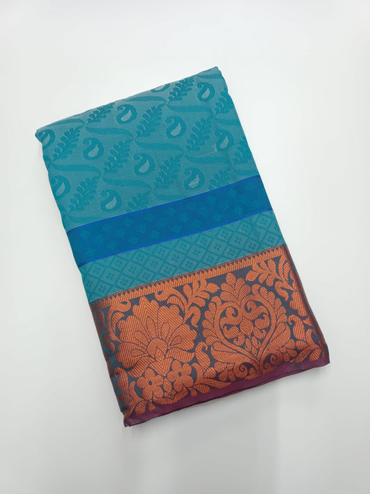 ART SILK EMBOSE SAREE - B S CHANNABASAPPA & SONS