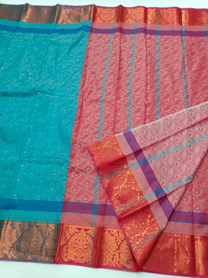 ART SILK EMBOSE SAREE - B S CHANNABASAPPA & SONS