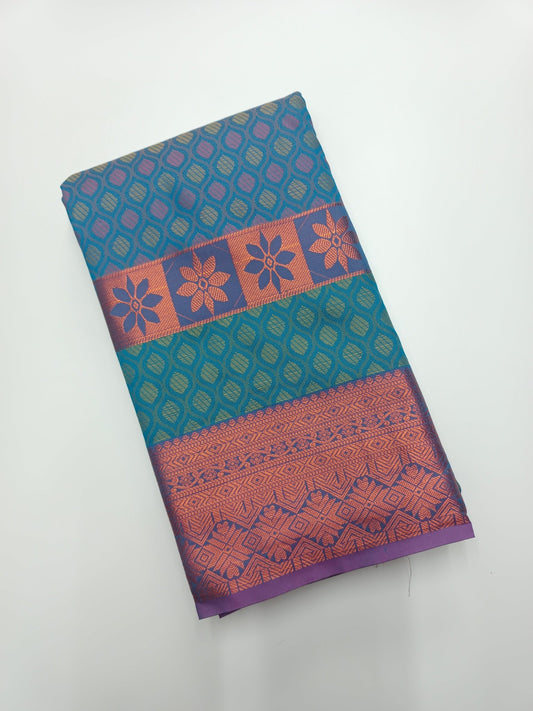 ART SILK EMBOSE SAREE - B S CHANNABASAPPA & SONS