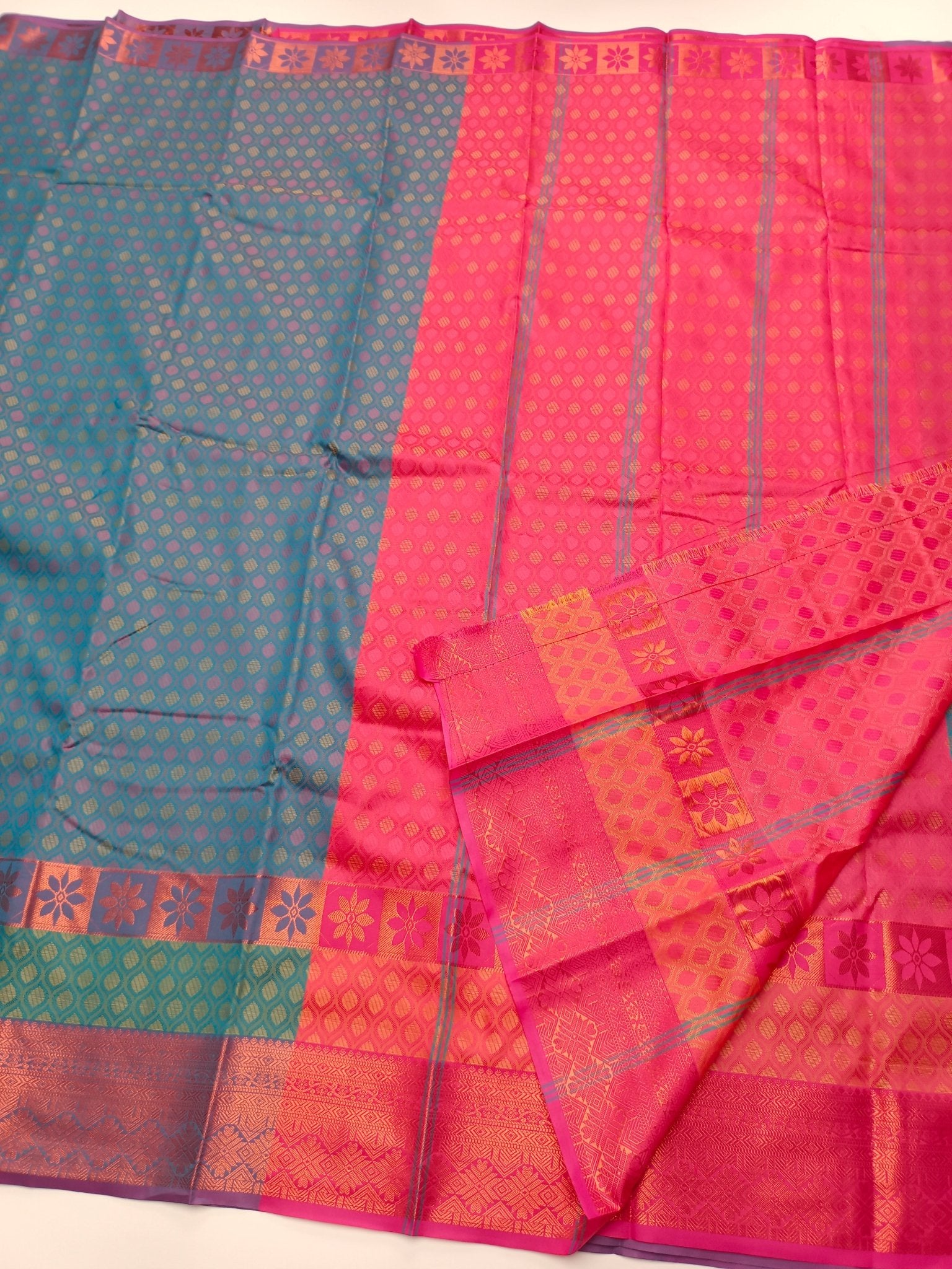 ART SILK EMBOSE SAREE - B S CHANNABASAPPA & SONS