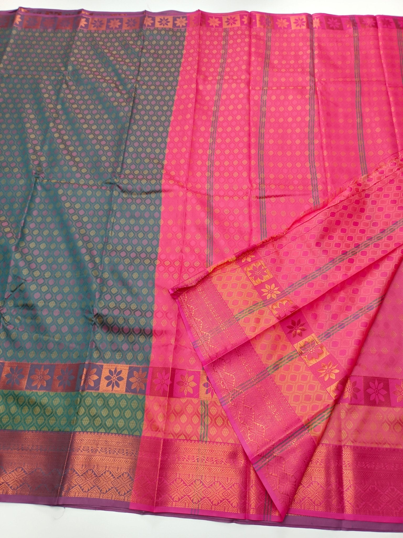 ART SILK EMBOSE SAREE - B S CHANNABASAPPA & SONS