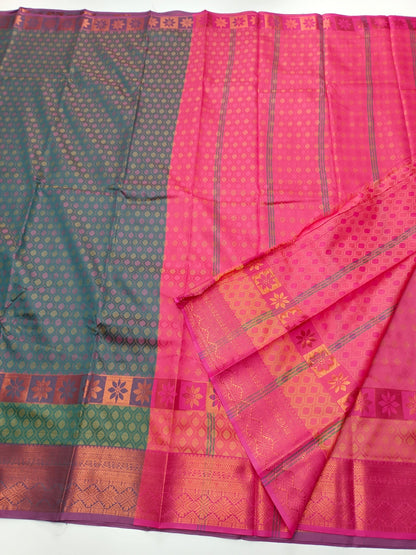 ART SILK EMBOSE SAREE - B S CHANNABASAPPA & SONS