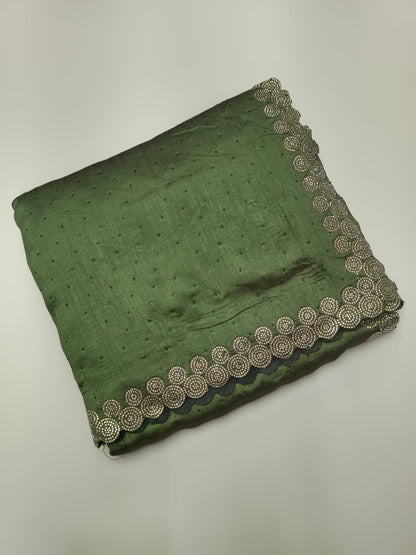 FANCY EMBROIDERY WORK SAREE - B S CHANNABASAPPA & SONS