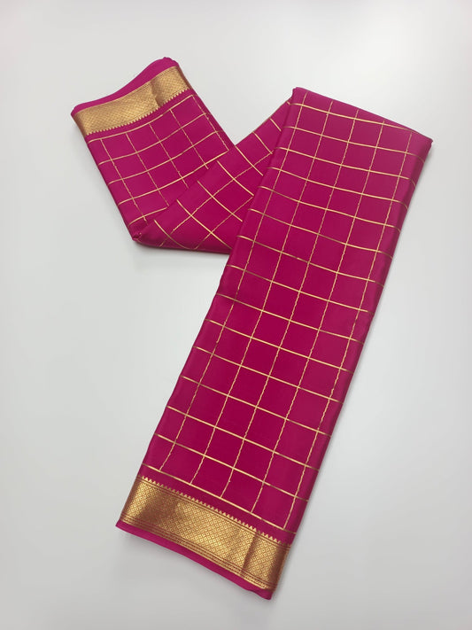PURE CREPE SILK SAREE - B S CHANNABASAPPA & SONS
