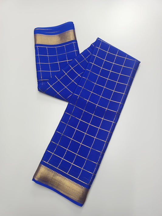 PURE CREPE SILK SAREE - B S CHANNABASAPPA & SONS