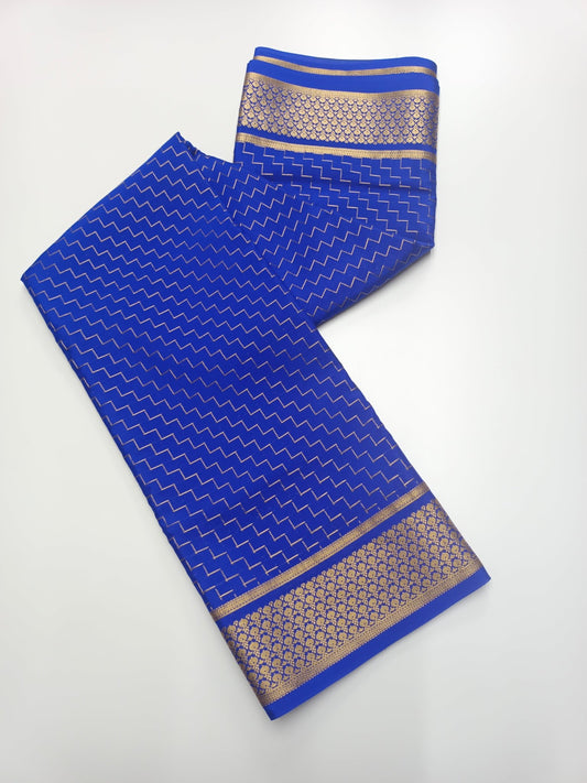 PURE CREPE SILK SAREE - B S CHANNABASAPPA & SONS