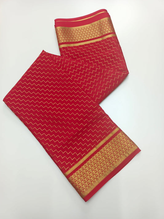 PURE CREPE SILK SAREE - B S CHANNABASAPPA & SONS