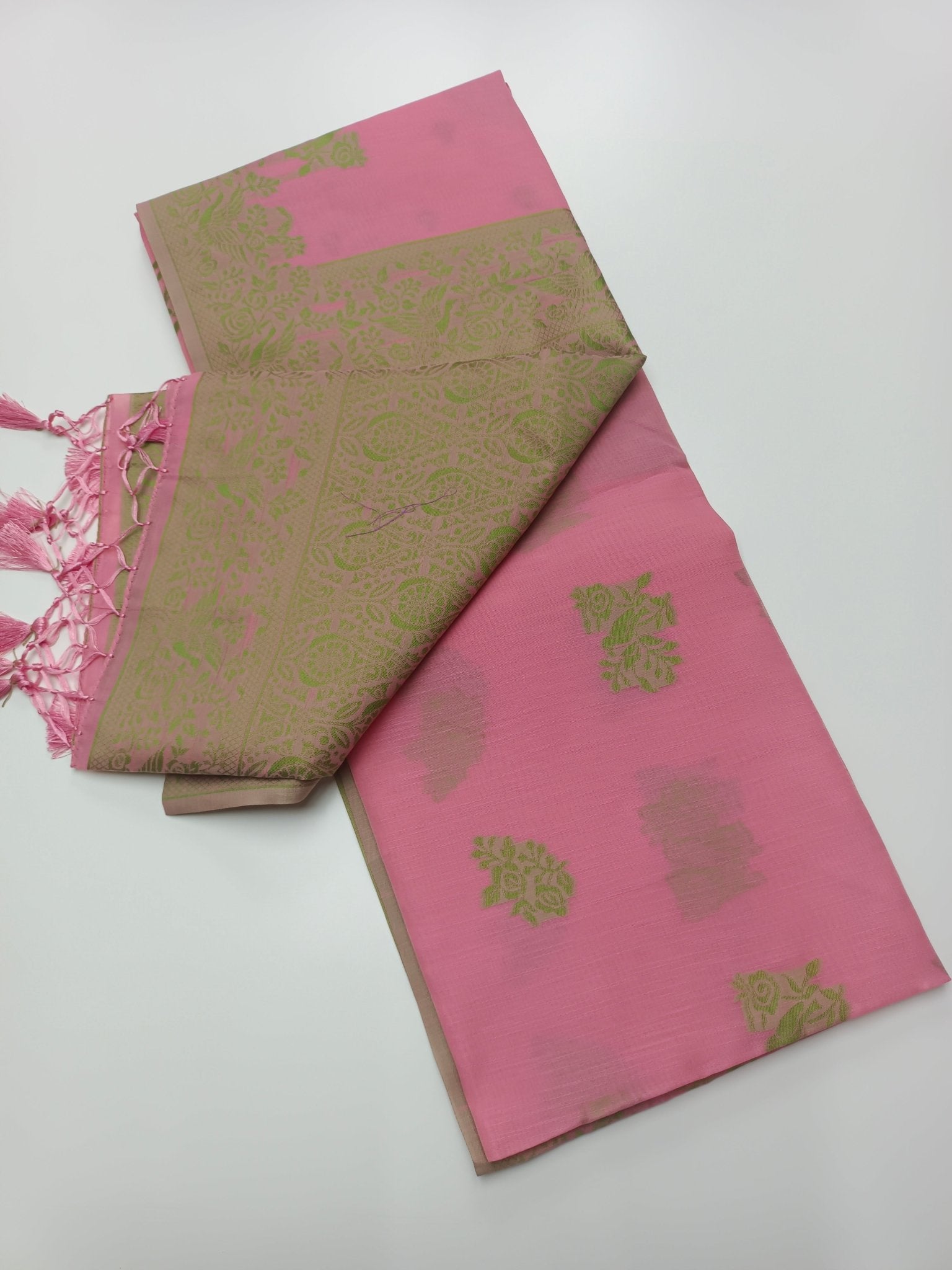 FANCY RAW SILK SAREE - B S CHANNABASAPPA & SONS