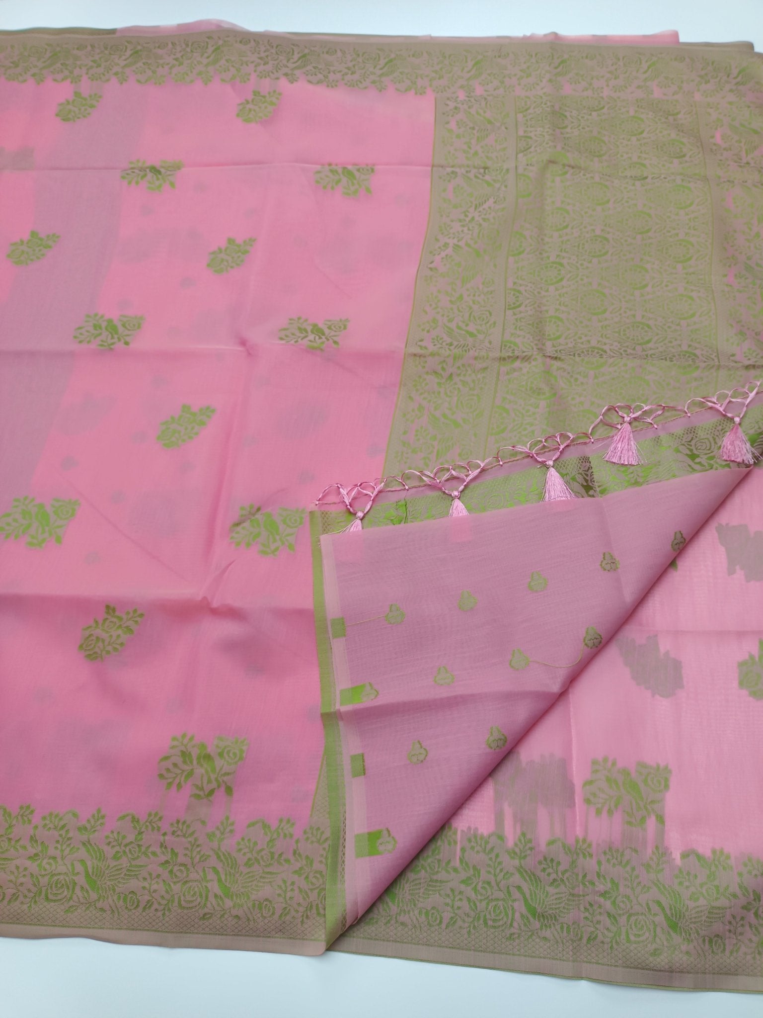 FANCY RAW SILK SAREE - B S CHANNABASAPPA & SONS
