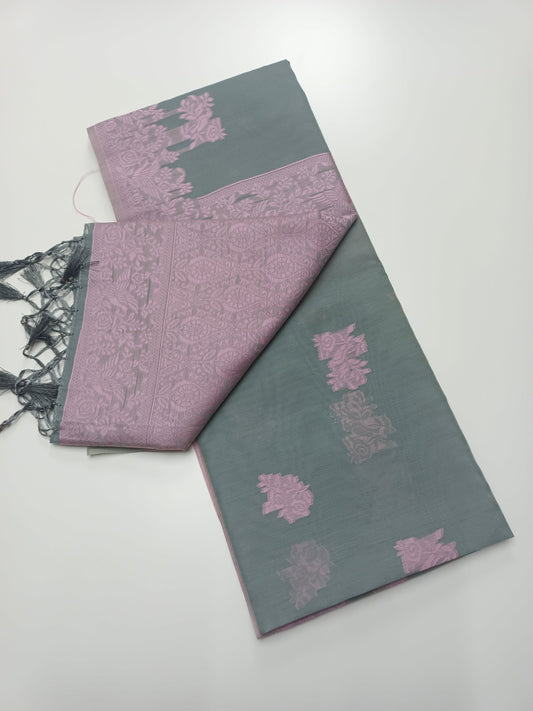 FANCY RAW SILK SAREE - B S CHANNABASAPPA & SONS