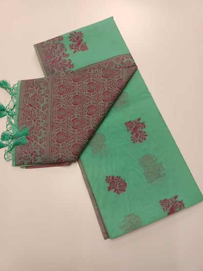FANCY RAW SILK SAREE - B S CHANNABASAPPA & SONS