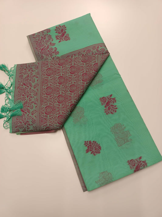 FANCY RAW SILK SAREE - B S CHANNABASAPPA & SONS