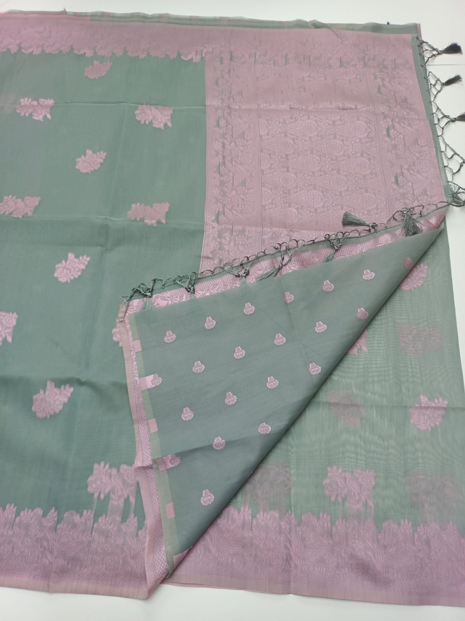 FANCY RAW SILK SAREE - B S CHANNABASAPPA & SONS