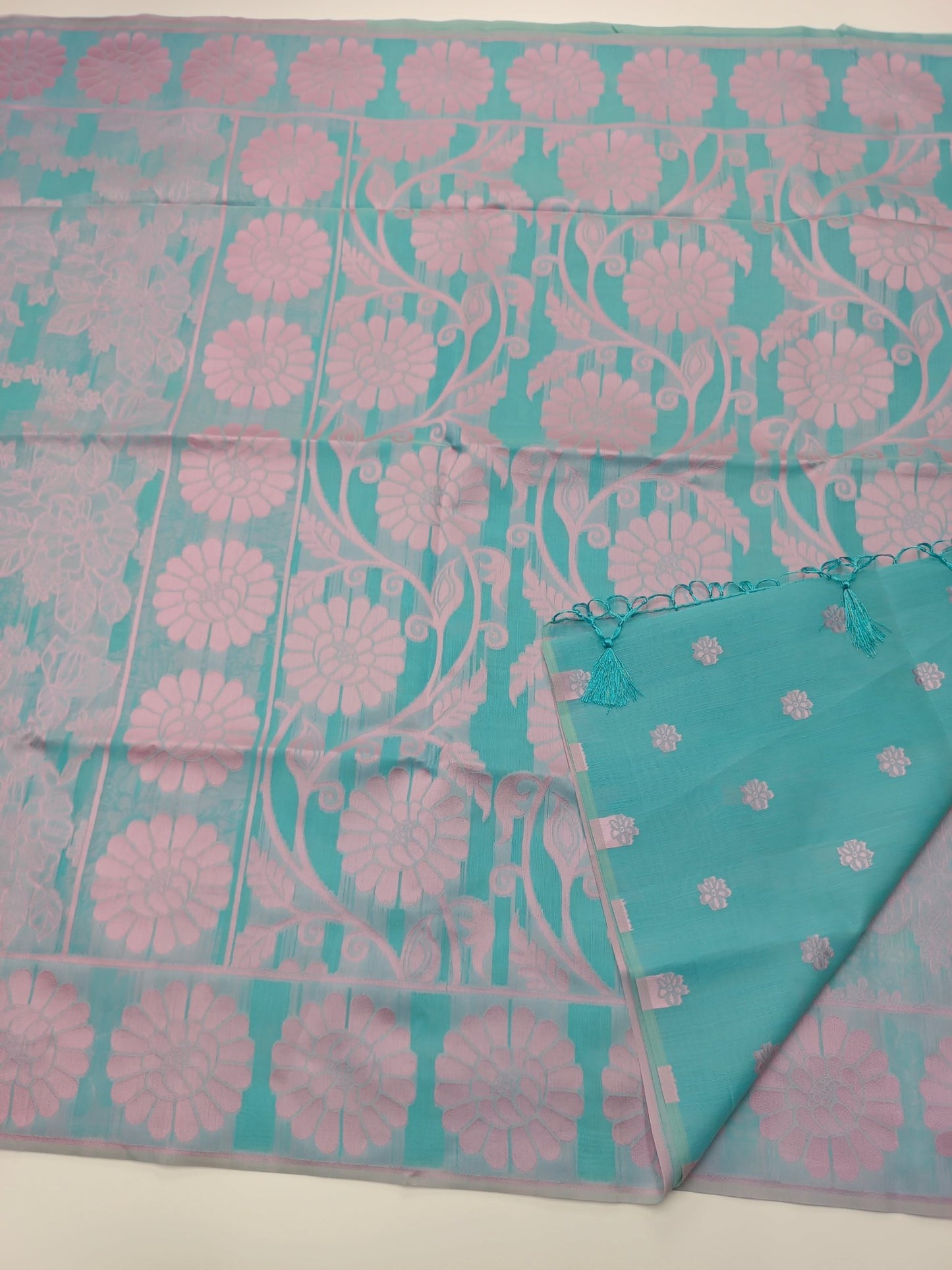 FANCY RAW SILK SAREE - B S CHANNABASAPPA & SONS