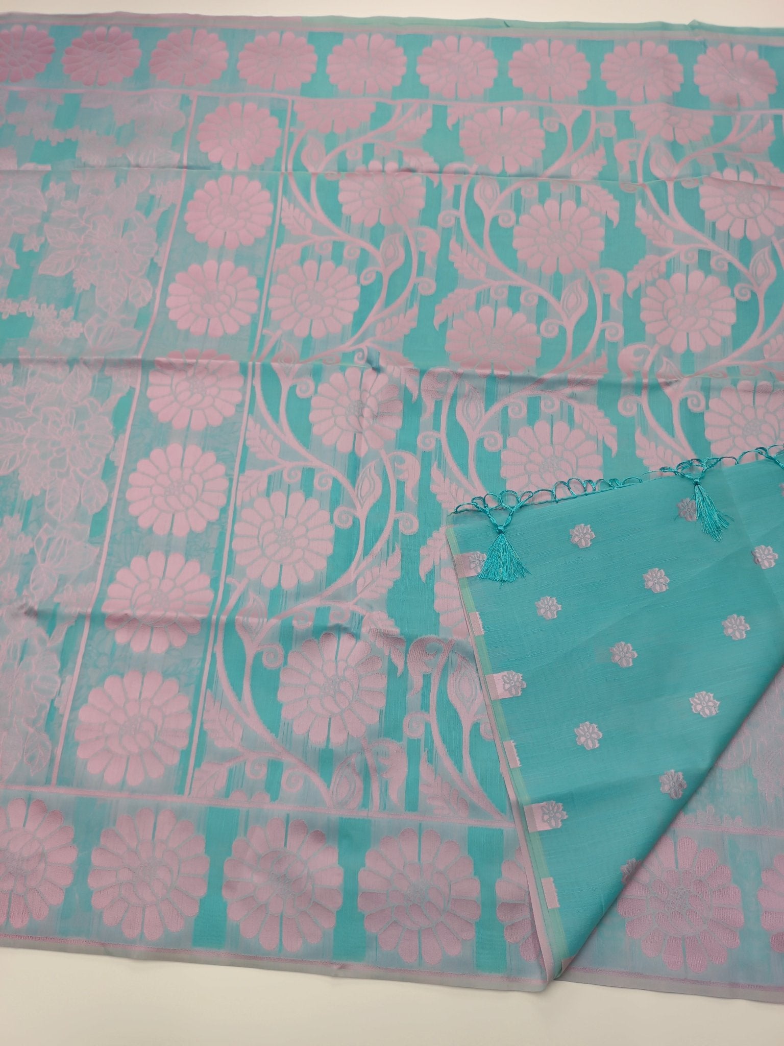 FANCY RAW SILK SAREE - B S CHANNABASAPPA & SONS