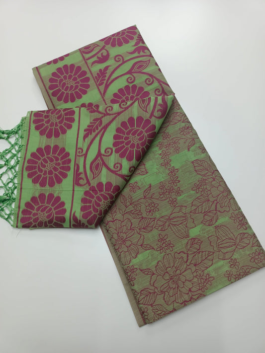 FANCY RAW SILK SAREE - B S CHANNABASAPPA & SONS