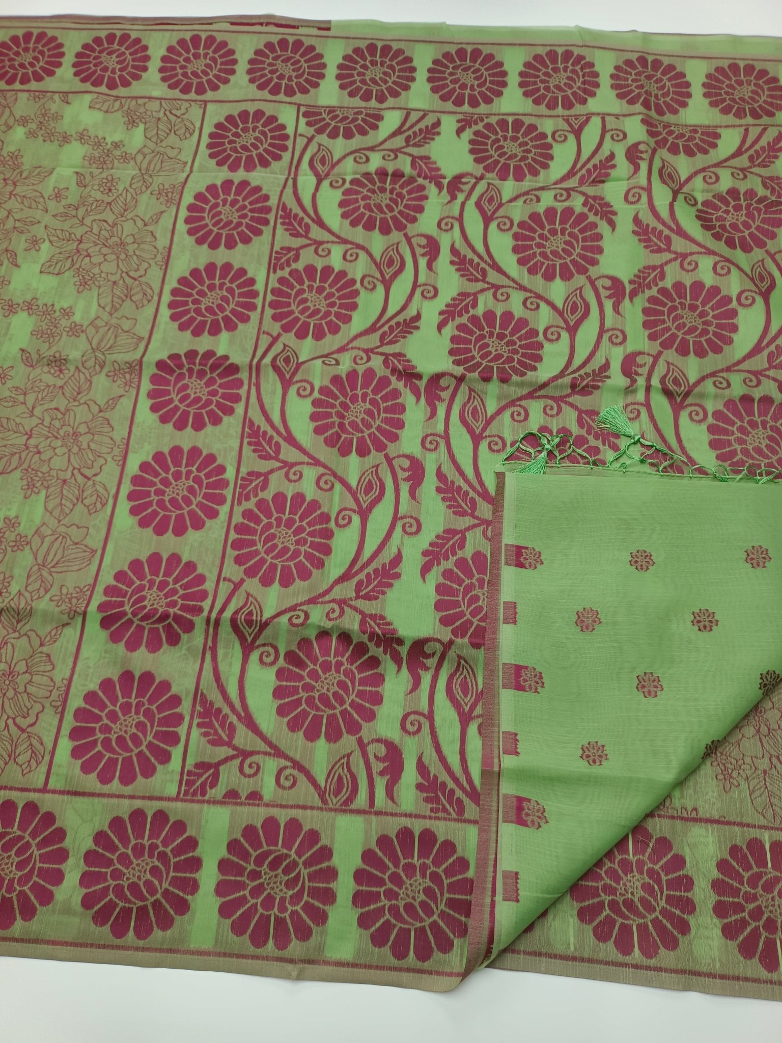 FANCY RAW SILK SAREE - B S CHANNABASAPPA & SONS