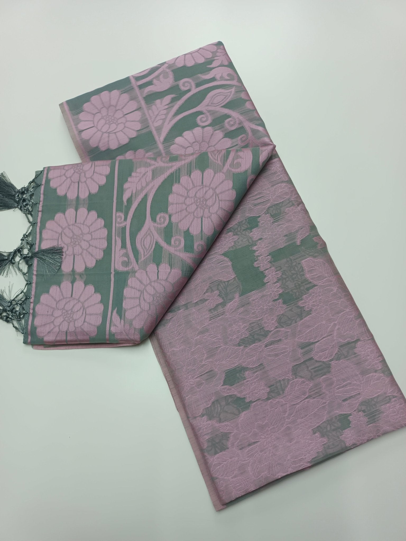 FANCY RAW SILK SAREE - B S CHANNABASAPPA & SONS